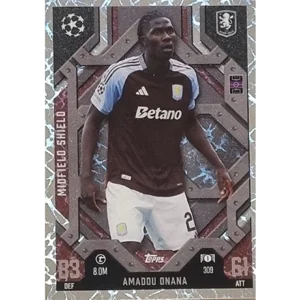 Topps Champions League EXTRA Match Attax 2024-2025 / 309 AMADOU ONANA / MIDFIELD SHIELD