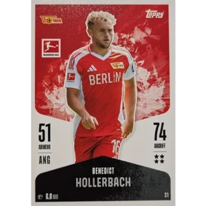 Topps Bundesliga Match Attax 2024/25 / Nr. 031 BENEDICT HOLLERBACH