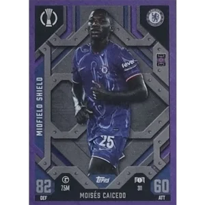 Topps Champions League EXTRA Match Attax 2024-2025 / 311 MOISES CAICEDO / LILA PARALLEL