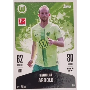 Topps Bundesliga Match Attax 2024/25 / Nr. 315 MAXIMILIAN ARNOLD