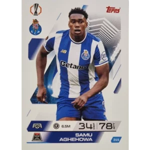 Topps Match Attax Champions League 2025/26 KARTE 315 SAMU AGHEHOWA