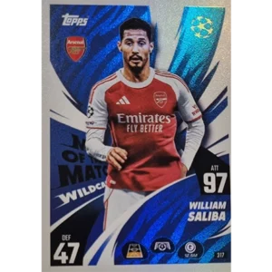 Topps Match Attax Champions League 2025/26 KARTE 317 WILLIAM SALIBA