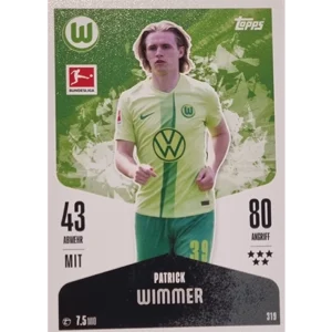Topps Bundesliga Match Attax 2024/25 / Nr. 319 PATRICK WIMMER