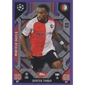 Topps Champions League EXTRA Match Attax 2024-2025 / 321 QUINTEN TIMBER / LILA PARALLEL