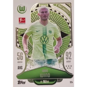 Topps Bundesliga Match Attax 2024/25 / Nr. 324 JONAS WIND / MATCHWINNER