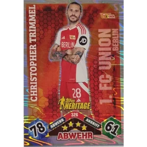 Topps Bundesliga Match Attax 2024/25 / Nr. 326 CHRISTOPHER TRIMMEL / HERITAGE
