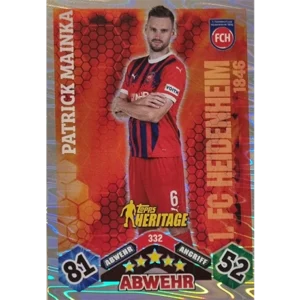 Topps Bundesliga Match Attax 2024/25 / Nr. 332 PATRICK MAINKA / HERITAGE