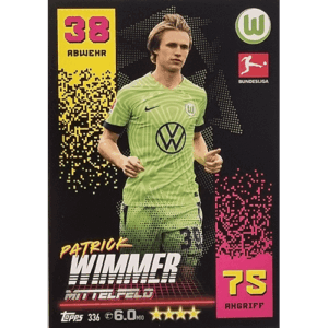 Topps Match Attax Bundesliga 2022-23 - Nr 336 Patrick Wimmer