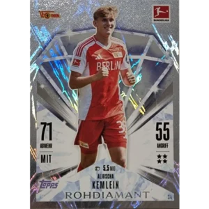 Topps Bundesliga Match Attax 2024/25 / Nr. 034 ALJOSCHA KEMLEIN / ROHDIAMANT / NORMAL ODER PARALLEL NICHT AUSWÄHLBAR