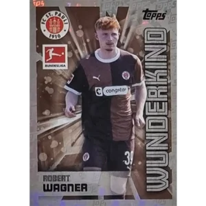 Topps Bundesliga Sticker Saison 2024/2025 / Sticker Nummer 371 Robert Wagner / Wunderkind Glitzer