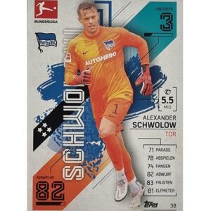 Topps Match Attax Bundesliga 2021/22 Nr 038 Alexander Schwolow
