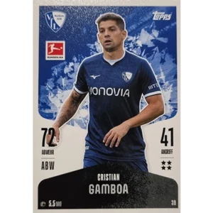 Topps Bundesliga Match Attax 2024/25 / Nr. 039 CRISTIAN GAMBOA