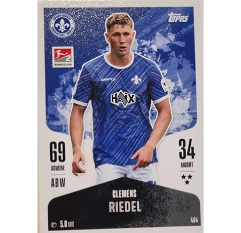 Topps Bundesliga Match Attax 2024/25 / Nr. 404 CLEMENS RIEDEL