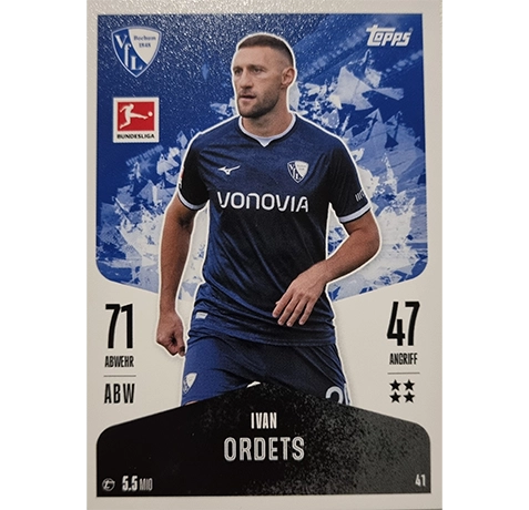 Topps Bundesliga Match Attax 2024/25 / Nr. 041 IVAN ORDETS