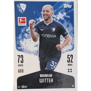 Topps Bundesliga Match Attax 2024/25 / Nr. 042 MAXIMILIAN WITTEK