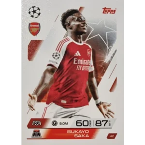 Topps Match Attax Champions League 2025/26 KARTE 042 BUKAYO SAKA