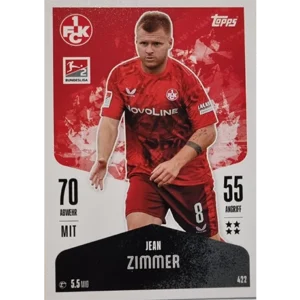 Topps Bundesliga Match Attax 2024/25 / Nr. 422 JEAN ZIMMER