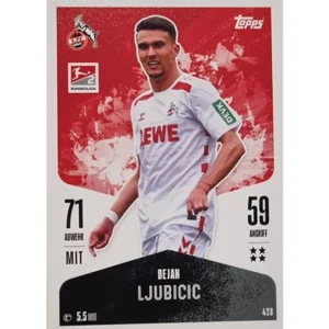 Topps Bundesliga Match Attax 2024/25 / Nr. 428 DEJAN LJUBICIC