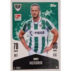 Topps Bundesliga Match Attax 2024/25 / Nr. 434 JORRIT HENDRIX