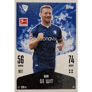 Topps Bundesliga Match Attax 2024/25 / Nr. 044 DANI DE WIT