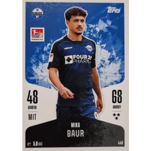 Topps Bundesliga Match Attax 2024/25 / Nr. 439 MIKA BAUR