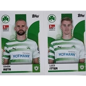 Topps Bundesliga Sticker Saison 2024/2025 / Sticker Nummer 455-456 Asta & Itter