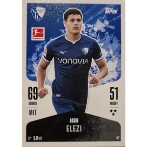 Topps Bundesliga Match Attax 2024/25 / Nr. 047 AGON ELEZI