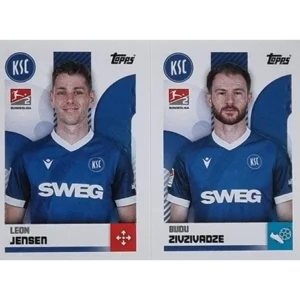 Topps Bundesliga Sticker Saison 2024/2025 / Sticker Nummer 477-478 Jensen & Zivzivadze