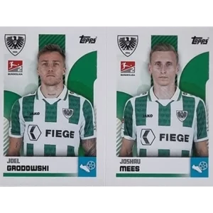 Topps Bundesliga Sticker Saison 2024/2025 / Sticker Nummer 492-493 Grodowski & Mees