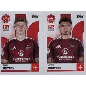 Topps Bundesliga Sticker Saison 2024/2025 / Sticker Nummer 495-496 Jeltsch & Castrop