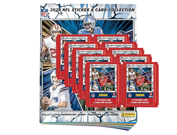 Panini NFL 2024 Sticker / Stickeralbum inkl. 10x Stickertüten