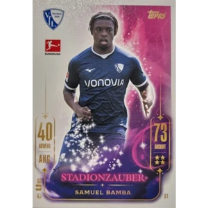 Topps Bundesliga Match Attax 2024/25 / Nr. 051 SAMUEL BAMBA / STADIONZAUBER