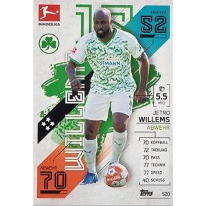 Topps Match Attax Extra 2021/22 Bundesliga Nr -520 Jetro Willems