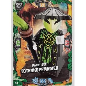 Lego Ninjago Serie 6 NEXT LEVEL Trading Cards Nr 058 Mächtiger Totenkopfmagier