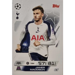Topps Match Attax Champions League 2025/26 Karte 006 JAMES MADDISON