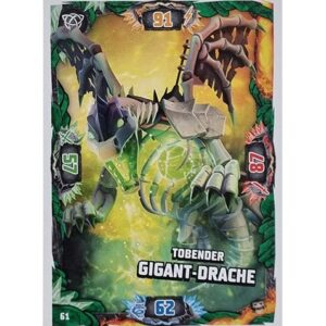 Lego Ninjago Serie 6 NEXT LEVEL Trading Cards Nr 061 Tobender Gigant-Drache