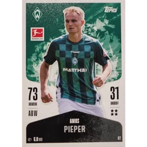 Topps Bundesliga Match Attax 2024/25 / Nr. 062 AMOS PIEPER