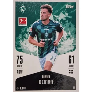 Topps Bundesliga Match Attax 2024/25 / Nr. 063 OLIVIER DEMAN