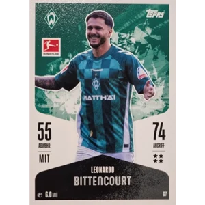 Topps Bundesliga Match Attax 2024/25 / Nr. 067 LEONARDO BITTENCOURT