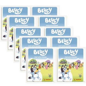 Panini Bluey Sticker 10 Tüten – Bundle 2025 mit 50 Stickern