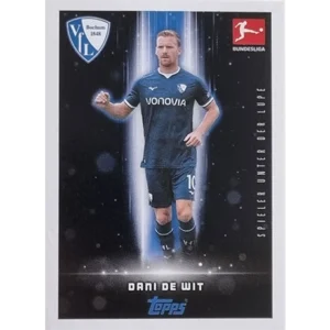 Topps Bundesliga Sticker Saison 2024/2025 / Sticker Nummer 071 Dani de Wit / Spieler unter der Lupe