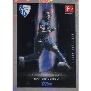 Topps Bundesliga Sticker Saison 2024/2025 / Sticker Nummer 072 Myron Bordu / Spieler unter der Lupe