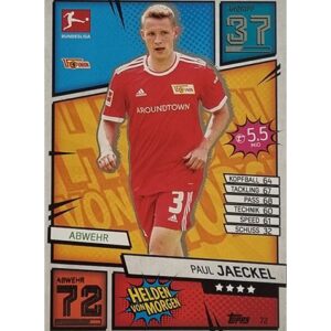 Topps Match Attax Bundesliga 2021/22 Nr 072 Paul Jaeckel