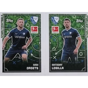 Topps Bundesliga Sticker Saison 2024/2025 / Sticker Nummer 073-074 Ordets & Losilla