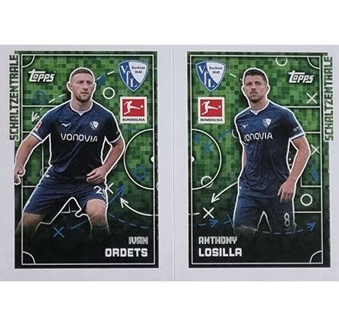 Topps Bundesliga Sticker Saison 2024/2025 / Sticker Nummer 073-074 Ordets & Losilla