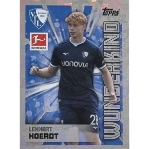 Topps Bundesliga Sticker Saison 2024/2025 / Sticker Nummer 077 Lennart Hoerdt / Wunderkind Glitzer