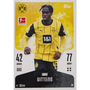 Topps Bundesliga Match Attax 2024/25 / Nr. 083 JAMIE GITTENS