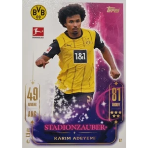 Topps Bundesliga Match Attax 2024/25 / Nr. 087 KARIM ADEYEMI / STADIONZAUBER