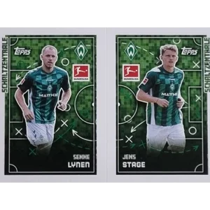 Topps Bundesliga Sticker Saison 2024/2025 / Sticker Nummer 093-094 Lynen & Stage