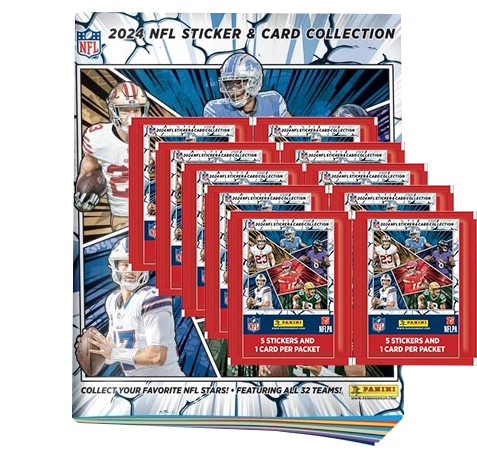 Panini NFL 2024 Sticker / Stickeralbum inkl. 10x Stickertüten